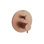 Artema Flow Soft Termostatik Ankastre Banyo Bataryası, Fırçalı Bakır (V-Box Sıva Üstü Grubu) – A4325824
