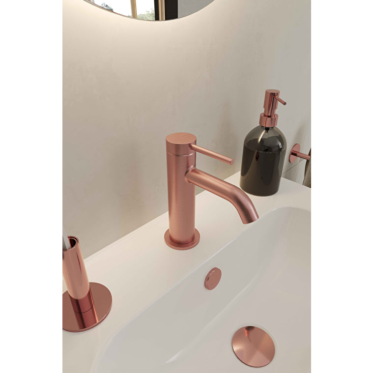 Artema Minimax Round Lavabo Bataryası, Fırçalı Bakır – A4353024