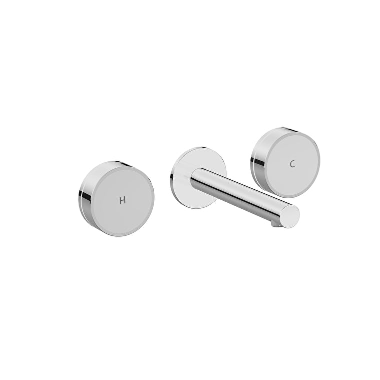 VitrA Origin Aura Ankastre Lavabo Bataryası, Krom/Beyaz Cam (Sıva Üstü Grubu) – A43606
