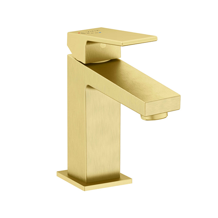 Artema Minimax Square Blueco Lavabo Bataryası, Fırçalı Altın – A4372025ENR