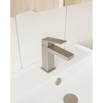 Artema Minimax Square Lavabo Bataryası, Fırçalı Nikel – A4372034