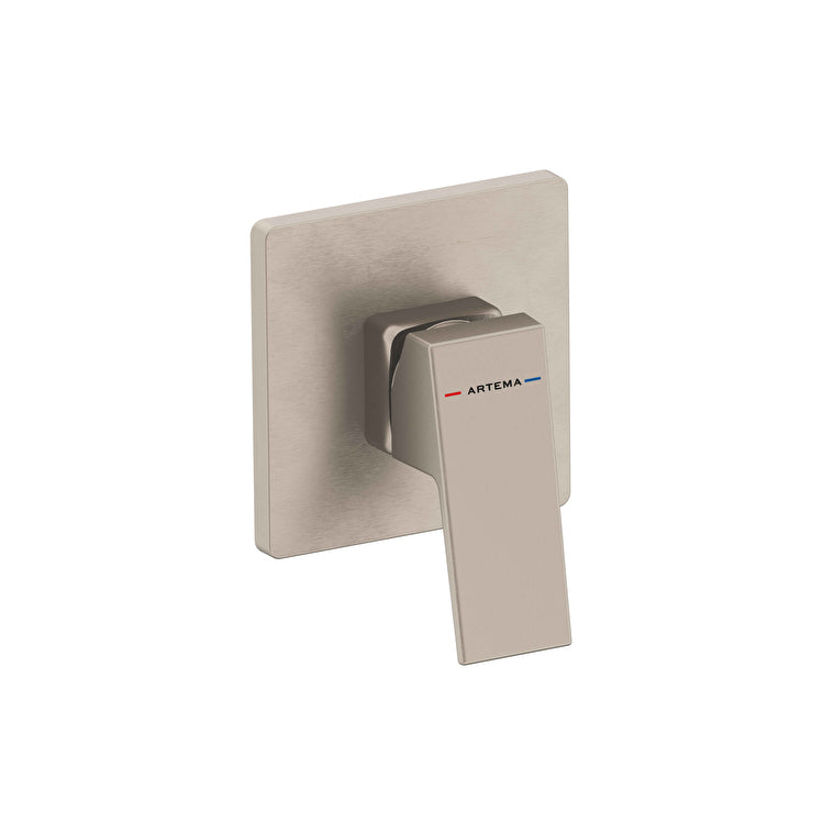 Artema Minimax Square Ankastre Duş Bataryası, Fırçalı Nikel (Minibox Sıva Üstü Grubu) – A4373334