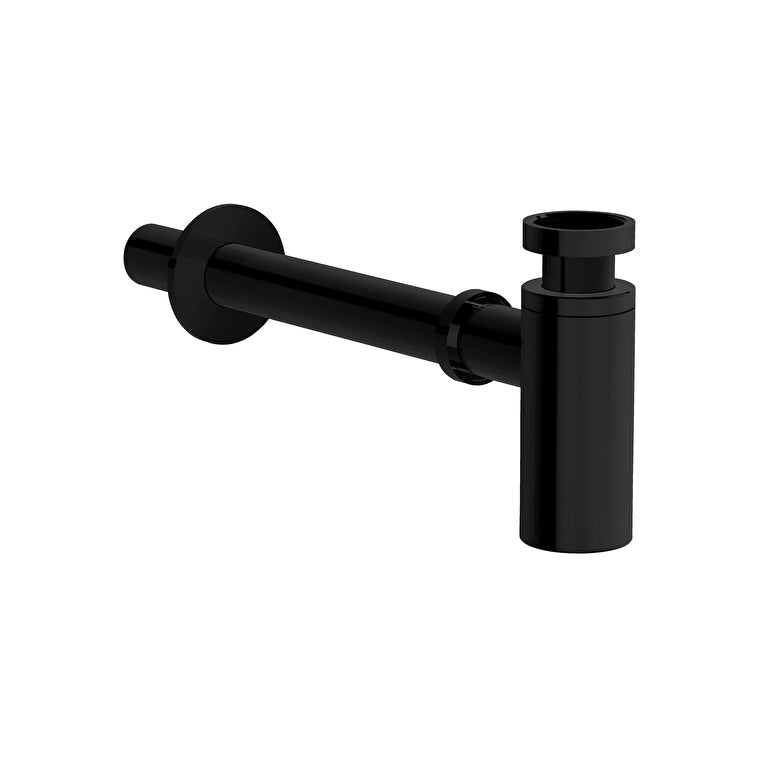 VitrA Liquid Lavabo Sifonu Alt Grubu (T Tipi-Uzun) Parlak Siyah – A4512439