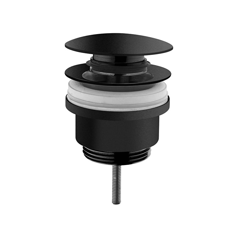 VitrA Origin Lavabo Yuvarlak Süzgeci (Universal-Basmalı aç-kapa), Mat Siyah – A4514936WTC