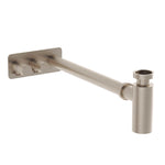 VitrA Origin Lavabo Sifonu, Asimetrik Rozet, Fırçalı Nikel – A4515634