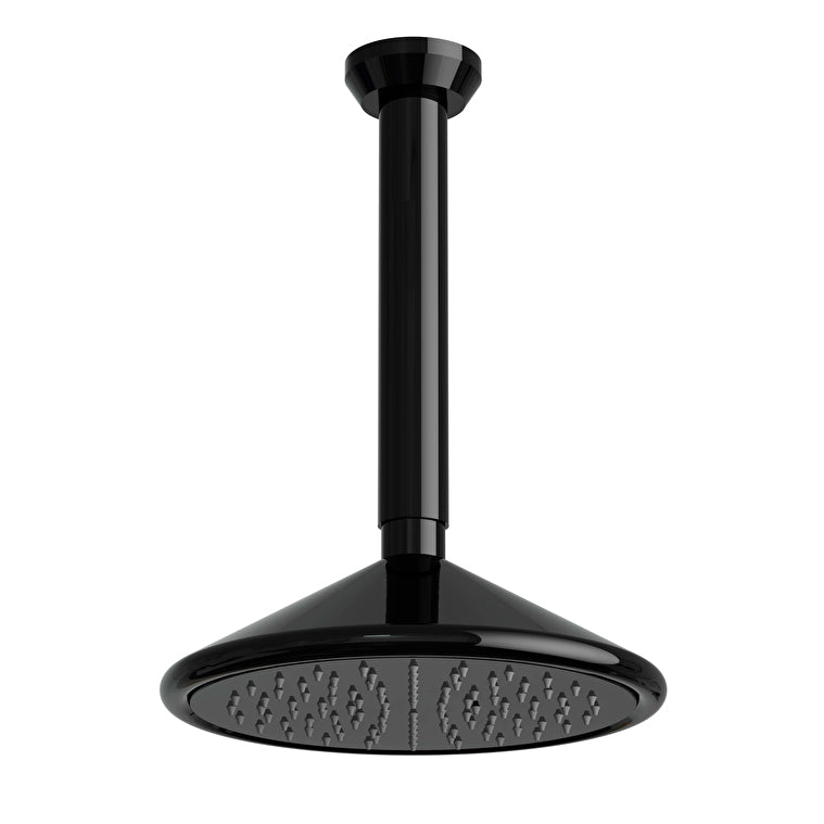 VitrA Liquid Tavandan Tepe Duşu Seti, Parlak Siyah – A4575039