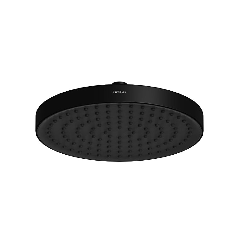 Artema Core Round Duş Başlığı, 25 cm, Tek Fonksiyonlu, Mat Siyah – A4591236