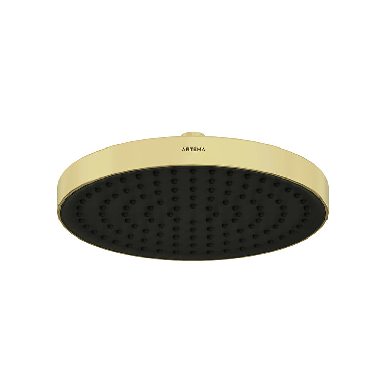 Artema Core Round Duş Başlığı, 25 cm, Tek Fonksiyonlu, Soft Altın – A4591274