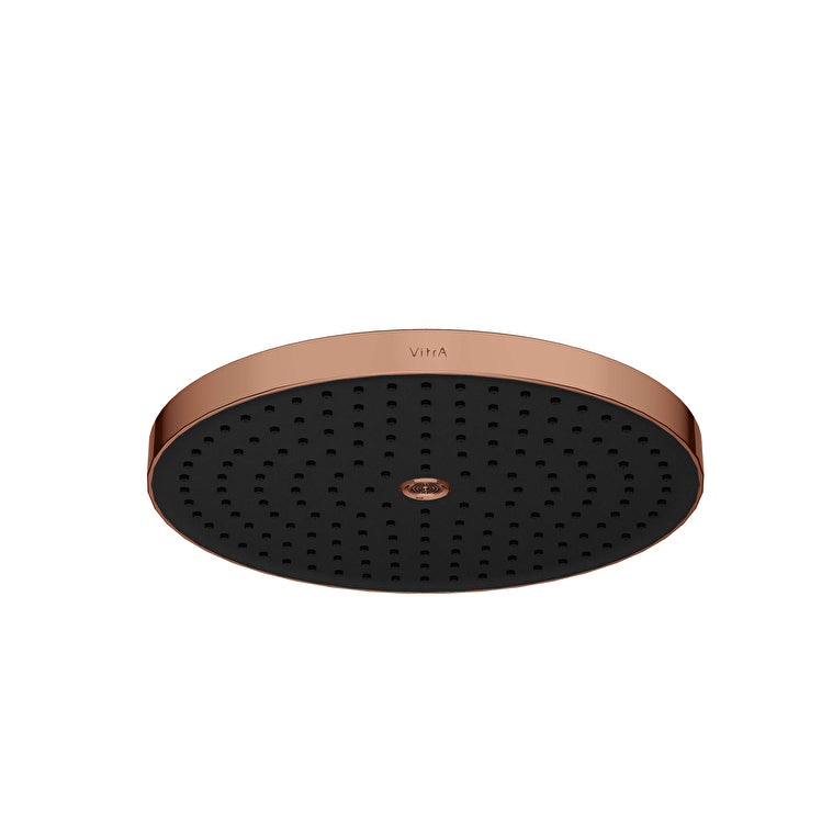 VitrA Prime Round Duvardan Tepe Duşu Seti, 30 cm, 2 Akışlı, Soft Bakır (Sıva Üstü Grubu) – A4592229