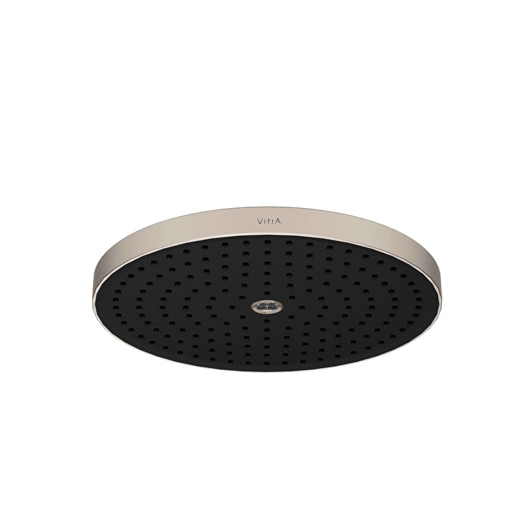 VitrA Prime Round Duvardan Tepe Duşu Seti, 30 cm, 2 Akışlı, Fırçalı Nikel (Sıva Üstü Grubu) – A4592234