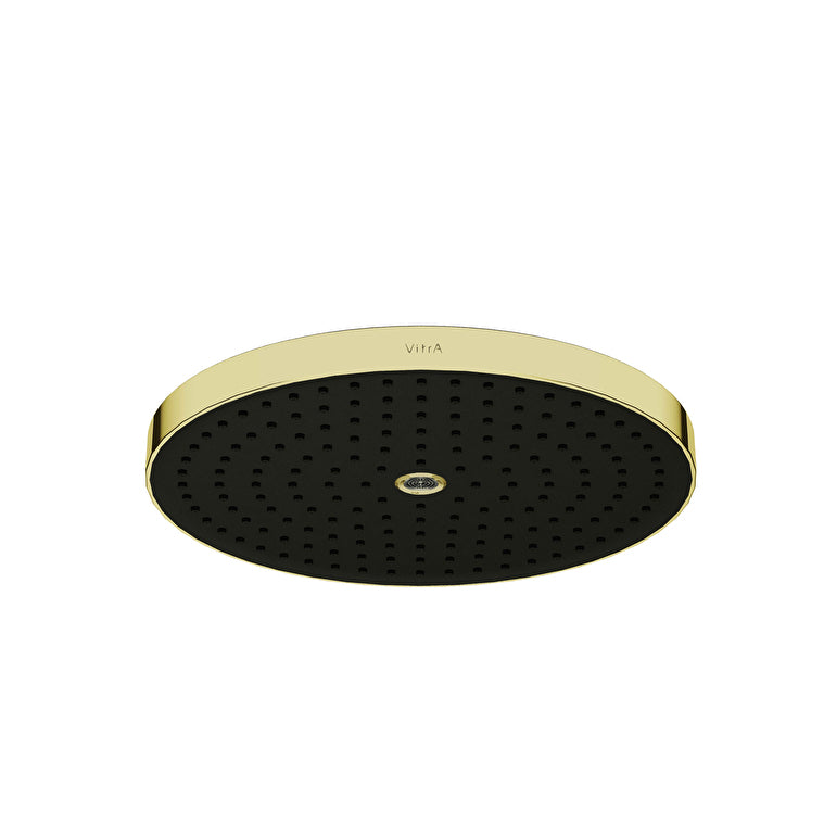 VitrA Prime Round Duvardan Tepe Duşu Seti, 30 cm, 2 Akışlı, Soft Altın (Sıva Üstü Grubu) – A4592274