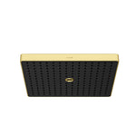 VitrA Prime Square Duvardan Tepe Duşu Seti, 30 cm, 2 Akışlı, Fırçalı Altın (Sıva Üstü Grubu) – A4592325