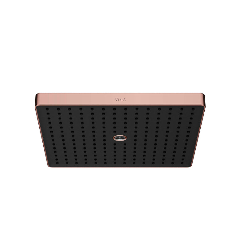 VitrA Prime Square Duvardan Tepe Duşu Seti, 30 cm, 2 Akışlı, Soft Bakır (Sıva Üstü Grubu) – A4592329