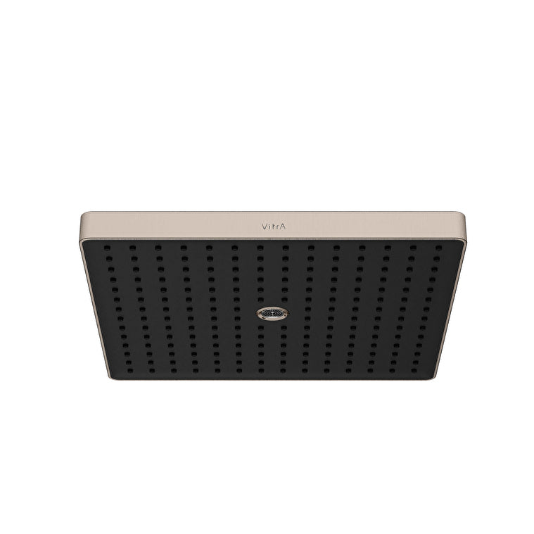 VitrA Prime Square Duvardan Tepe Duşu Seti, 30 cm, 2 Akışlı, Fırçalı Nikel (Sıva Üstü Grubu) – A4592334