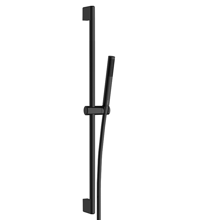 VitrA Prime Round Stick 1F Sürgülü El Duşu Takımı, Mat Siyah – A4592939