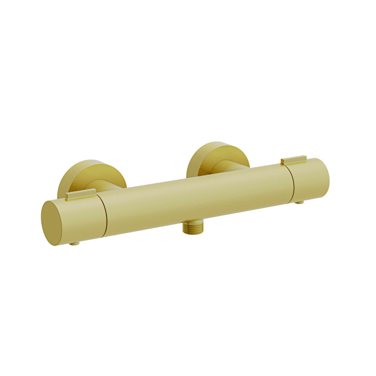 Artema Base Round Termostatik Duş Bataryası, Fırçalı Altın – A4729925