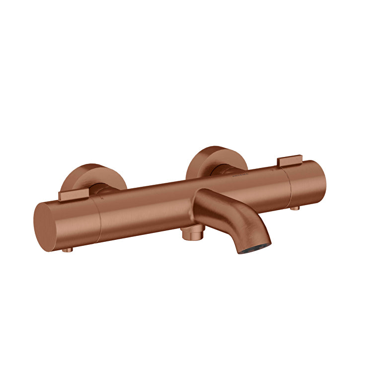 Artema Base Round Termostatik Banyo Bataryası, Fırçalı Bakır – A4730024
