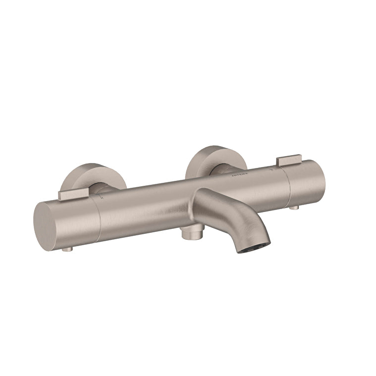 Artema Base Round Termostatik Banyo Bataryası, Fırçalı Nikel – A4730034