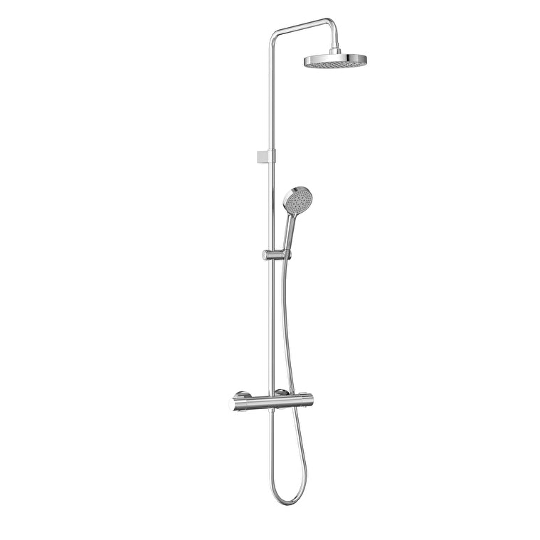 Artema Base Round 200 Duş Kolonu ve Termostatik Duş Bataryası Sistemi – A47305
