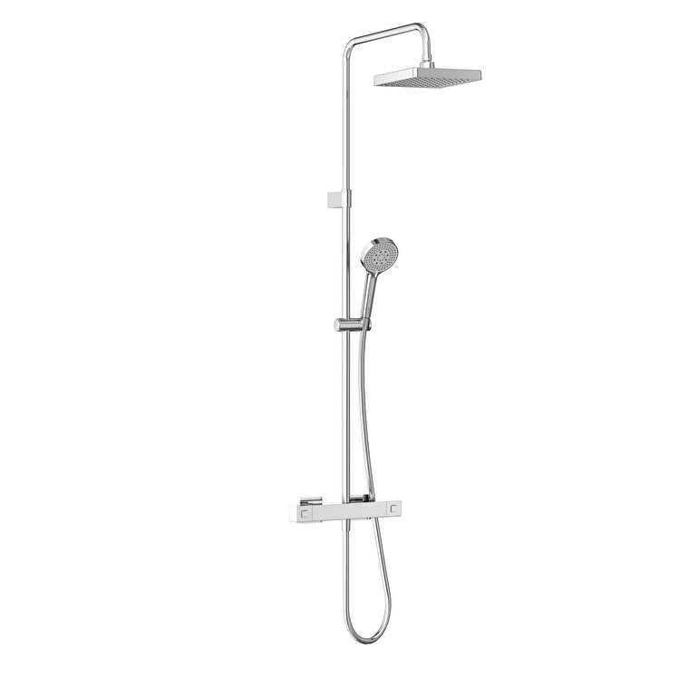 Artema Base Square 200 Duş Kolonu ve Termostatik Duş Bataryası Sistemi – A47306