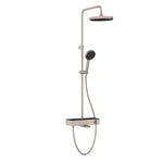 Artema Core Round 250 Duş Kolonu ve Termostatik Banyo Bataryası Sistemi, Fırçalı Nikel – A4730934