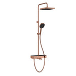 Artema Core Square 250 Duş Kolonu ve Termostatik Banyo Bataryası Sistemi, Soft Bakır – A4731029