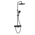 Artema Core Square 250 Duş Kolonu ve Termostatik Banyo Bataryası Sistemi, Mat Siyah – A4731036