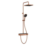 Artema Core Square 250 Duş Kolonu ve Termostatik Duş Bataryası Sistemi, Fırçalı Bakır – A4731224