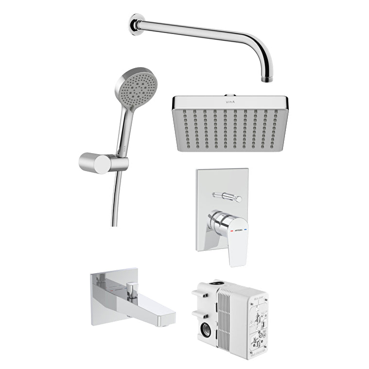 Artema Flow Square Ankastre Banyo Seti – A49322