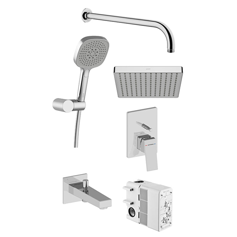 Artema Minimax Square Ankastre Banyo Seti – A49325